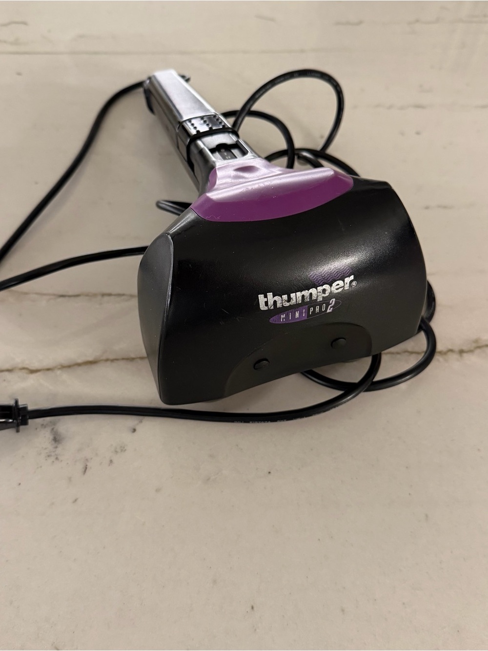 Thumper Mini Pro 2 Percussion Massager NAO1N 3-Speed Purple Tested & Works